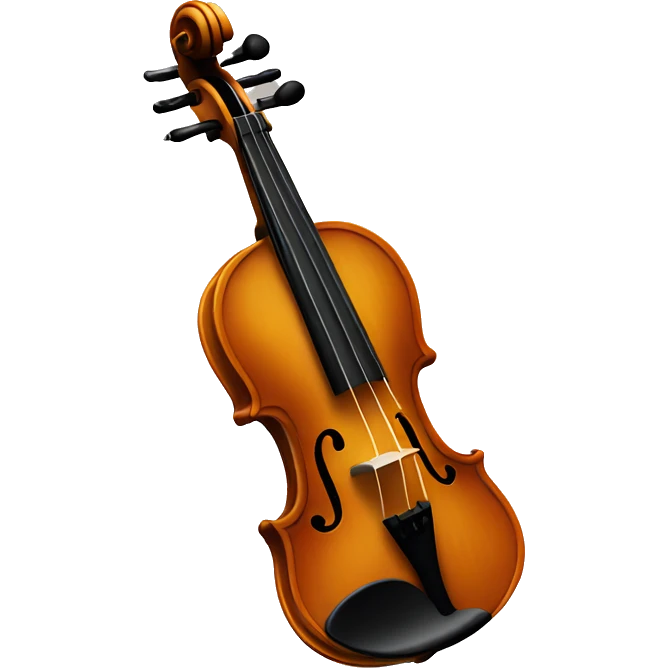 Tiny violin between two fingers emoji