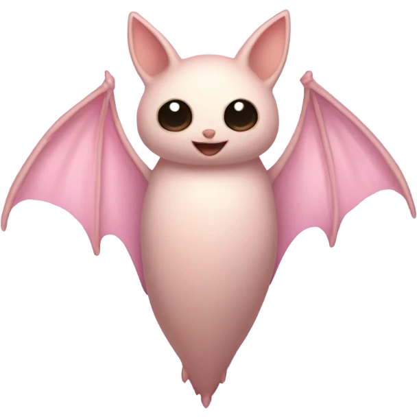 light pink bat  emoji