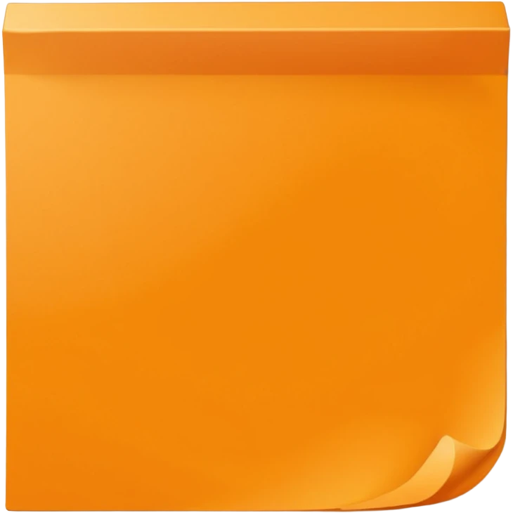 orange post-it note emoji