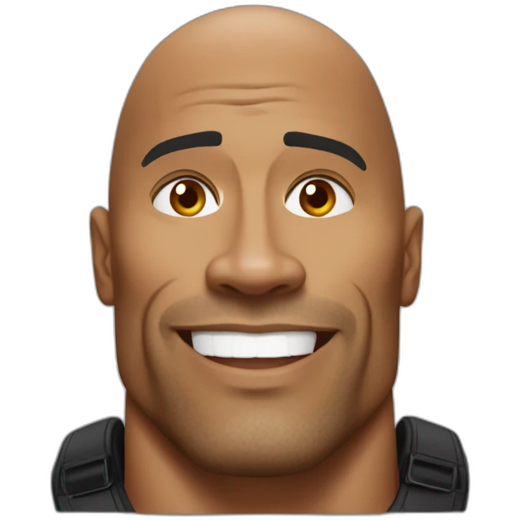 dwayne the rock johnson emoji