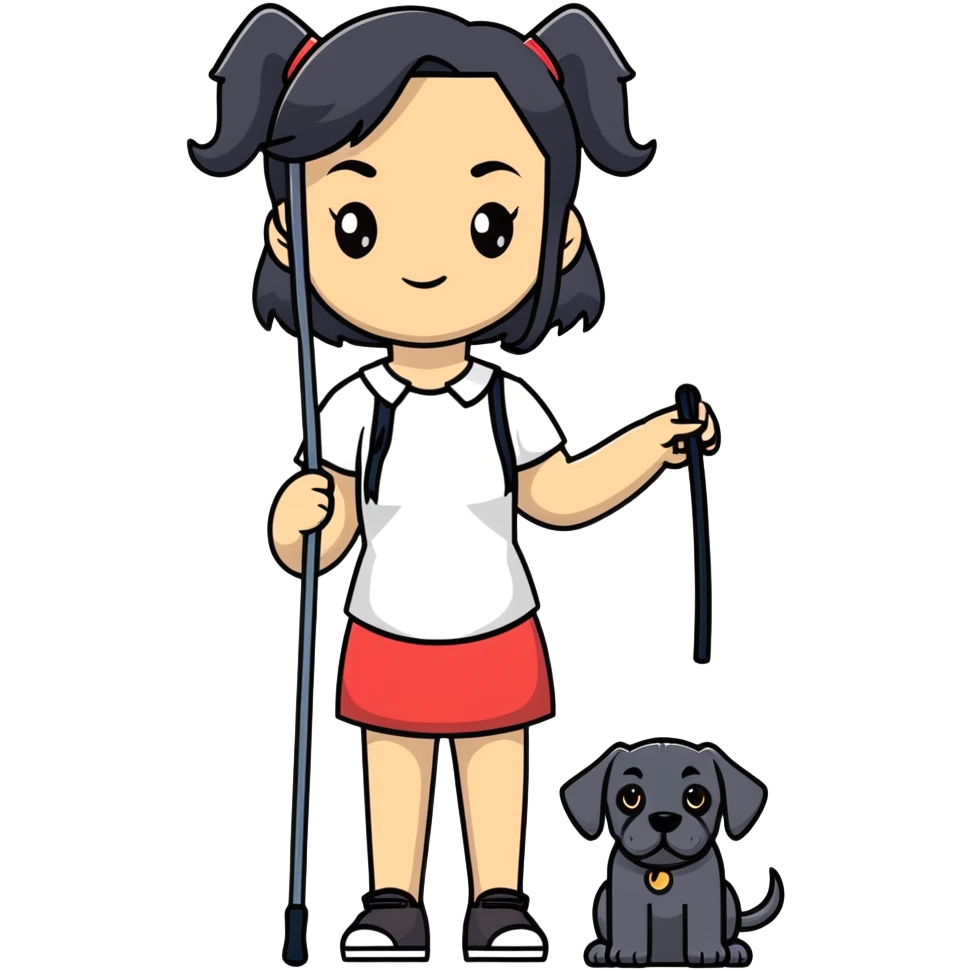 Woman with long black hair holding a black Cane Corso dog with cropped ears emoji