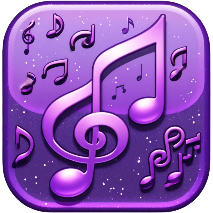 glitter music purple cyberpunk emoji