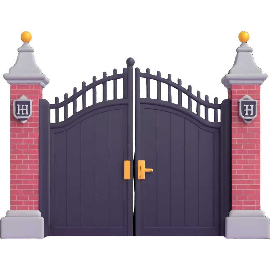 Harvard campus gate emoji