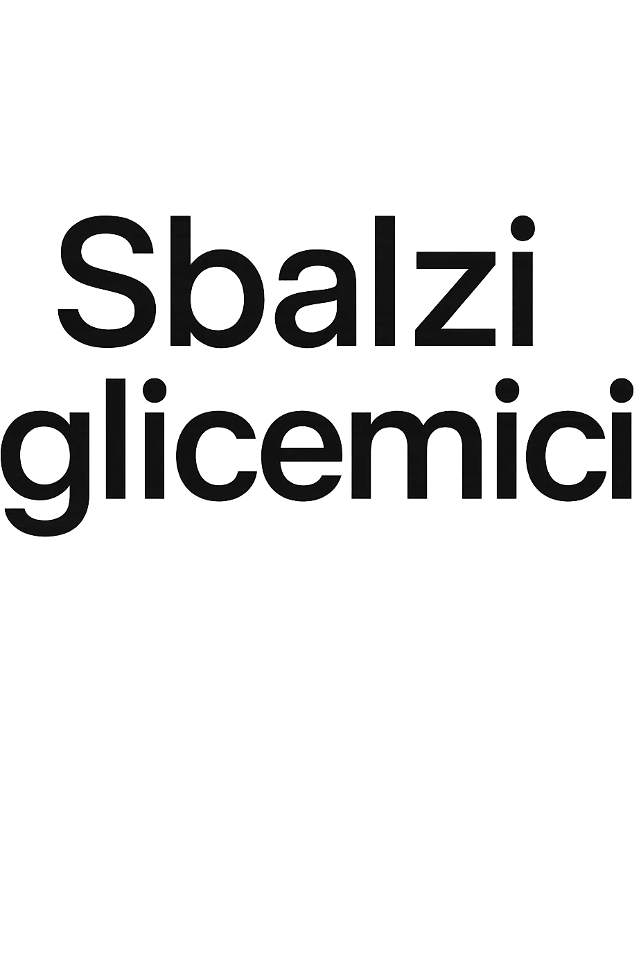 Sbalzi glicemici emoji