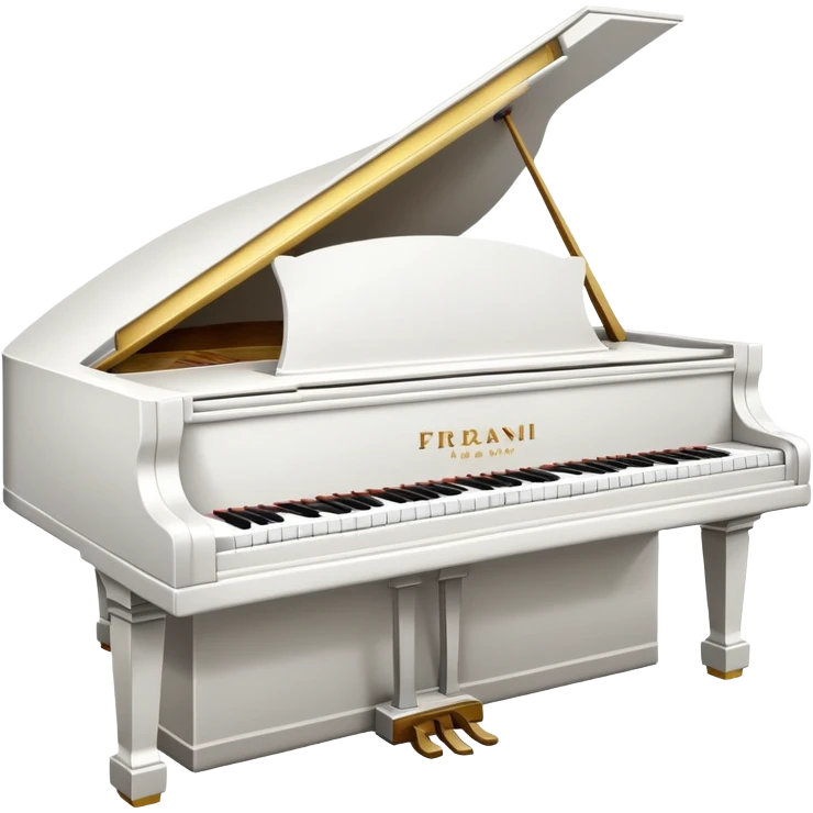 un piano recouvert d'un drap emoji