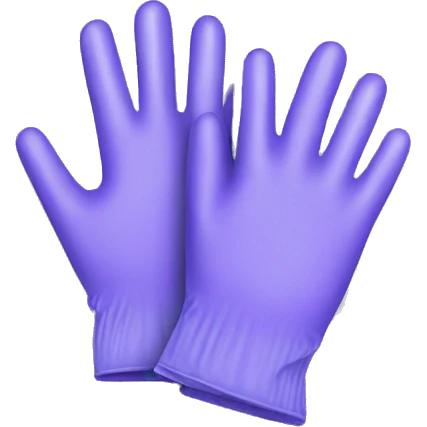 Pair of Nitrile gloves  emoji