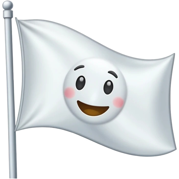 emoji that raising a white flag emoji