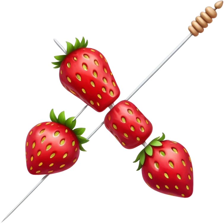 strawberry tanghulu emoji