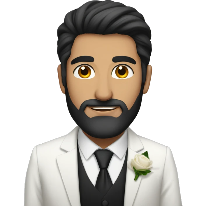 a turkish man and a dark hair man wedding emoji