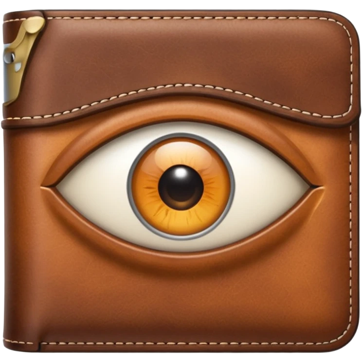 Eye in a wallet emoji