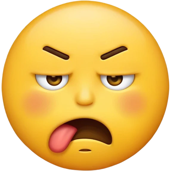 annoyed emoji choking itself  emoji