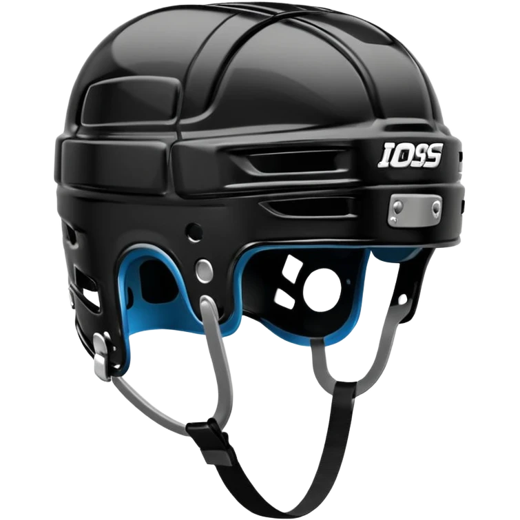 Give me a black ice hockey helmet emoji