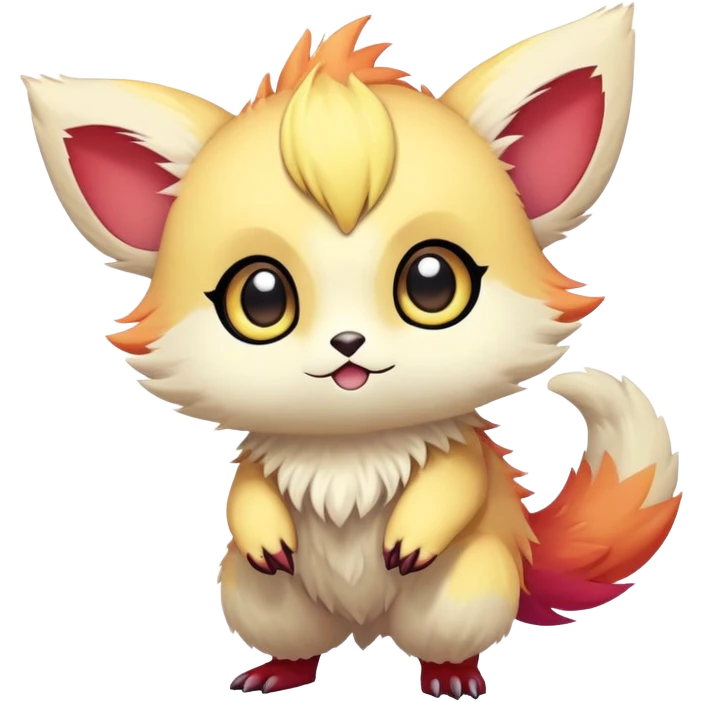 Cute cartoonic anime-Fantasy-Fakémon-creature (full body) emoji