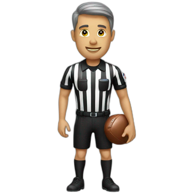 Football referee emoji