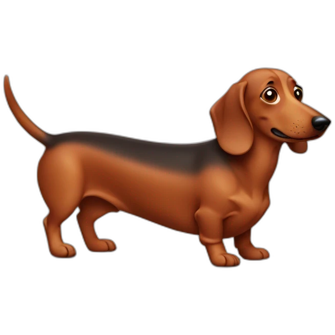 Sausage dog emoji