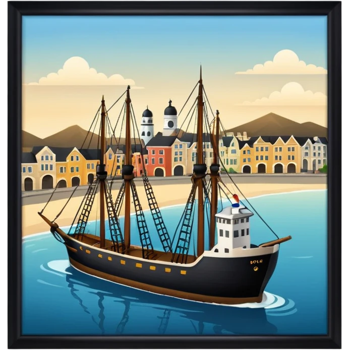 an old city american port emoji