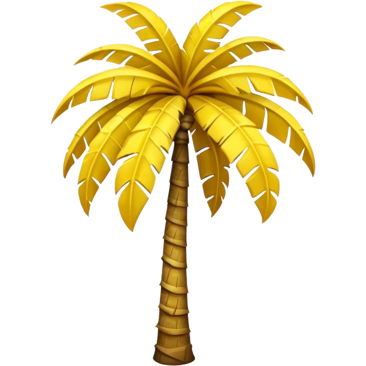Yellow palm tree emoji