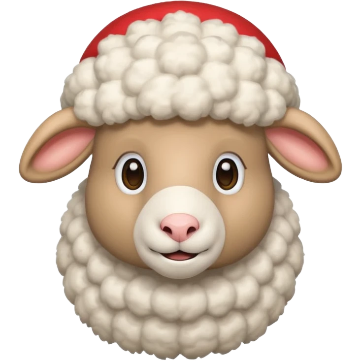 Sheep popping on the mario emoji