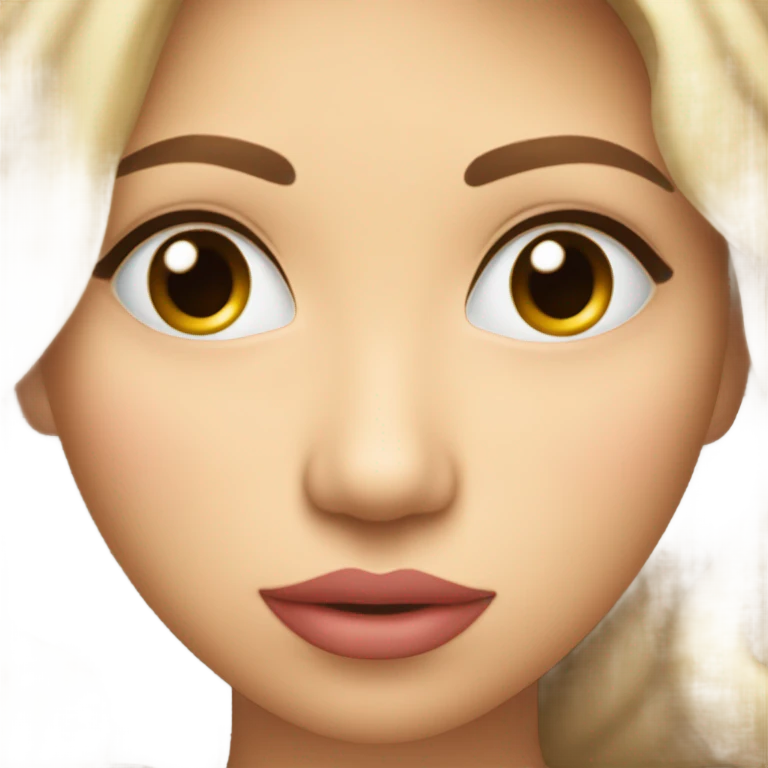 Kiss face emoji