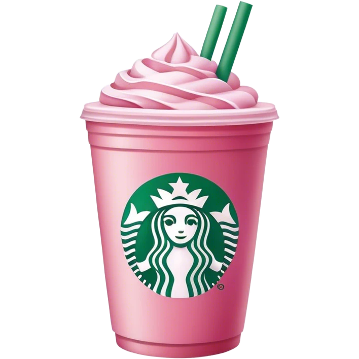 Pink Starbucks drink  emoji