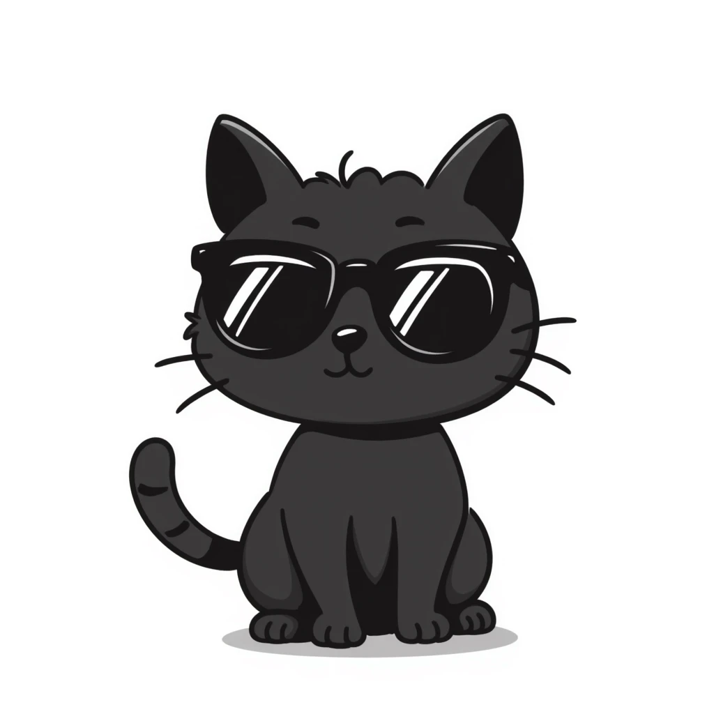 cat wearing sunglasses emoji