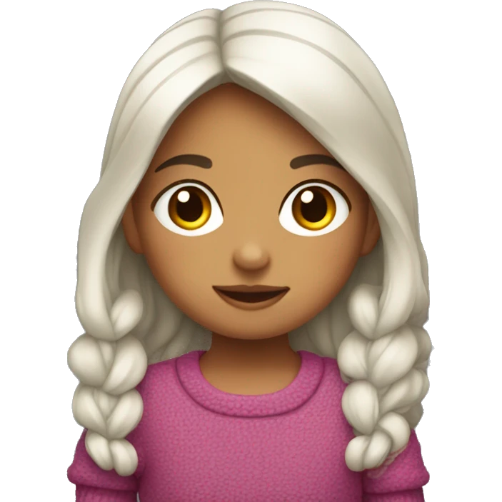 Niña con suéter  emoji