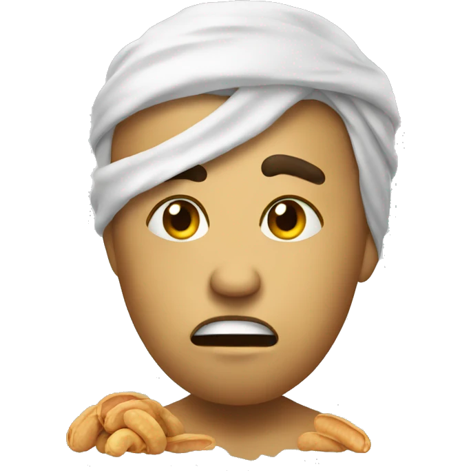 sick peanut emoji