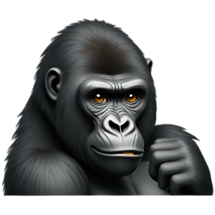 thinking gorilla emoji