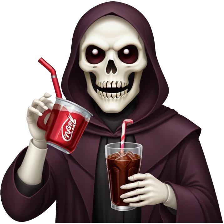 Reaper drinking a dr pepper emoji