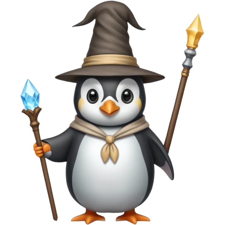 Penguin Wizard emoji