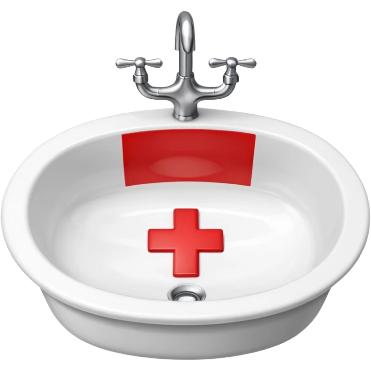 a sink with a red cross across it emoji