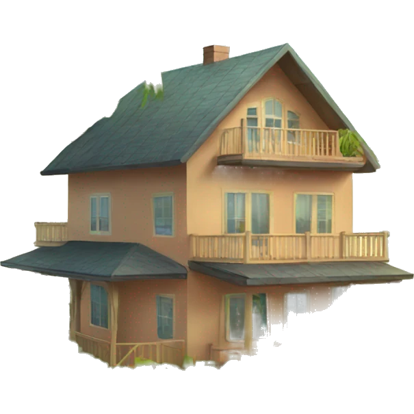 tropical vacation home emoji