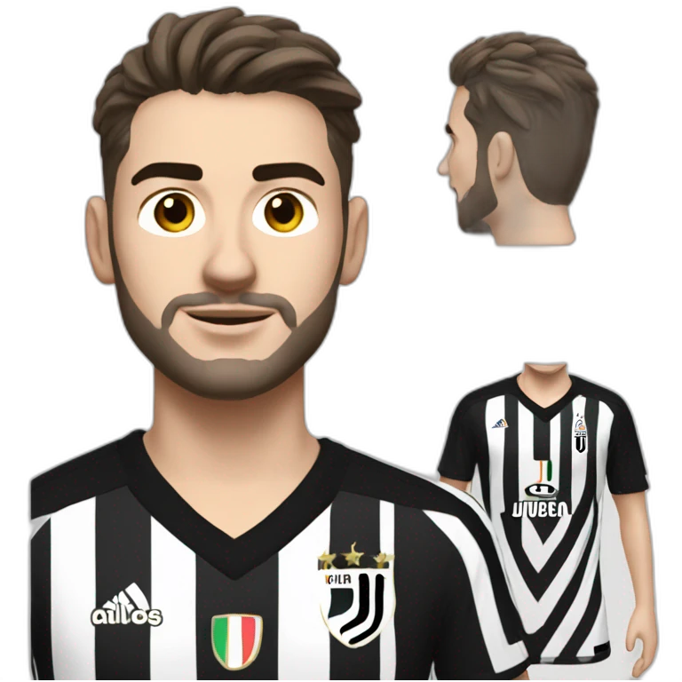 dusan vlahovic with juventus jersey emoji
