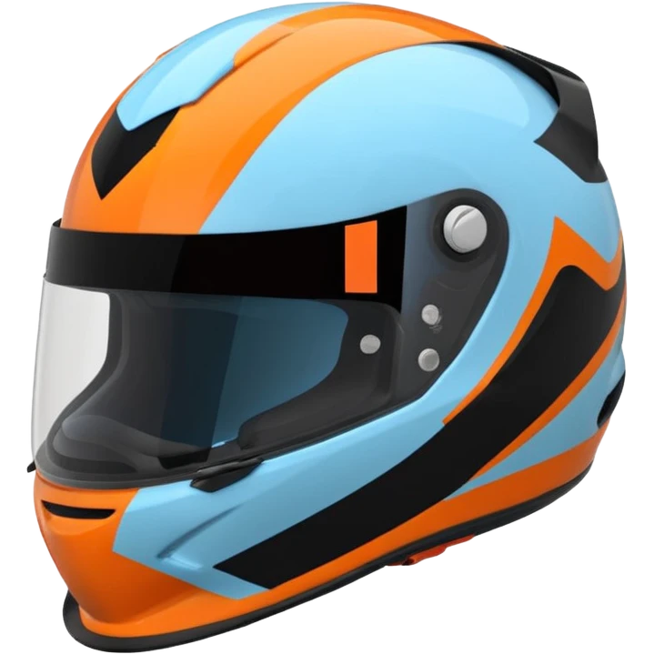 Create a regular heart emoji with the same patterns and color as Lando Norris's 2025 helmet emoji