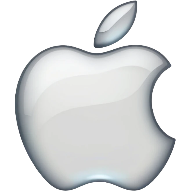 Logo Apple blanc emoji