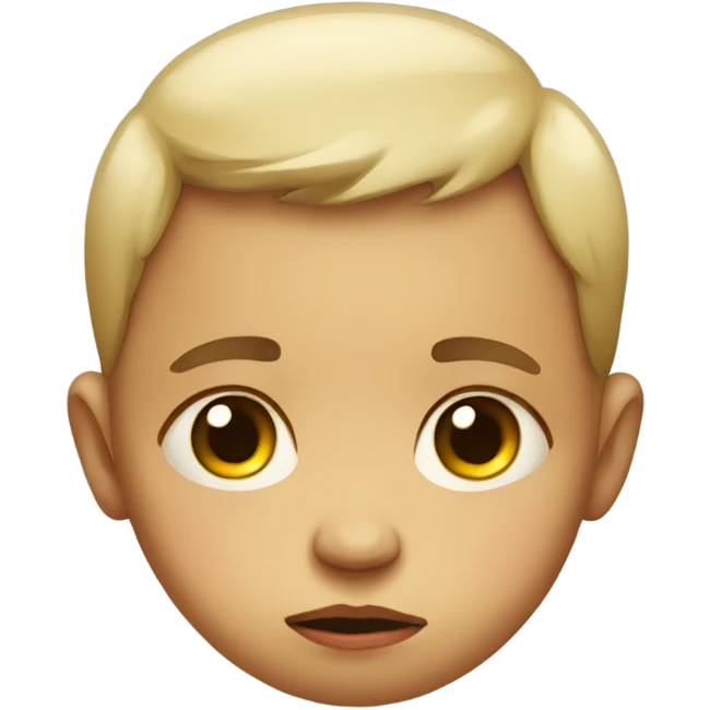 Sad baby emoji