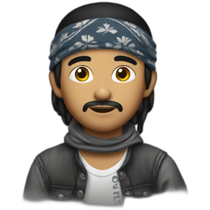 Cholo with a bandana  emoji