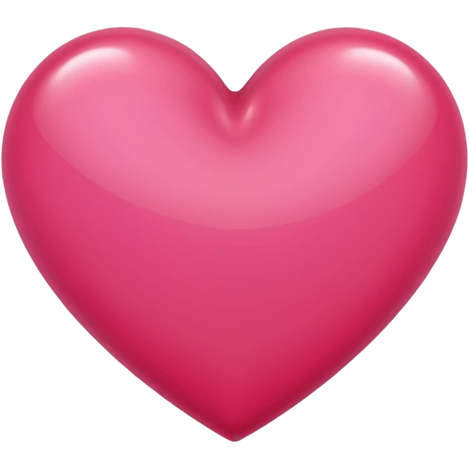 Bright rose colored heart emoji