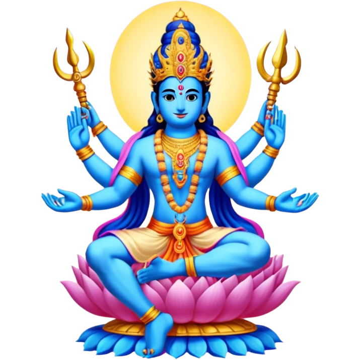 combined form of Bhagwan Vishnu 10 avatars. emoji