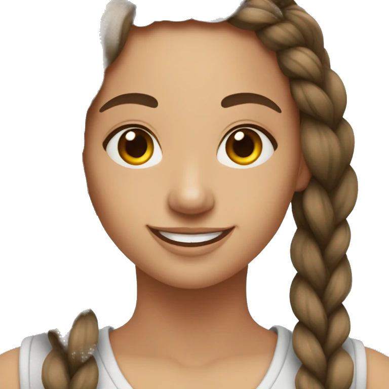 Quarteron braids woman smiling with  and nose piercing emoji