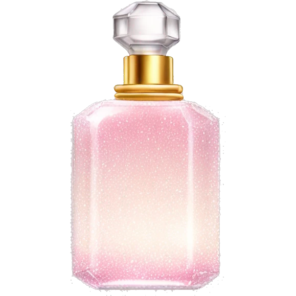 Light pink and white sparkly dream perfume  emoji