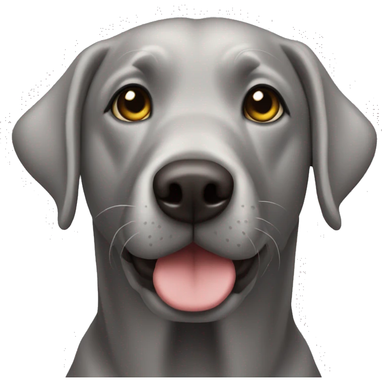 Silver lab emoji