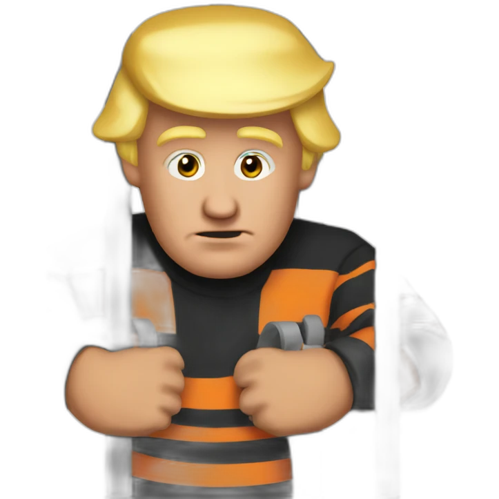donald trump in jail emoji