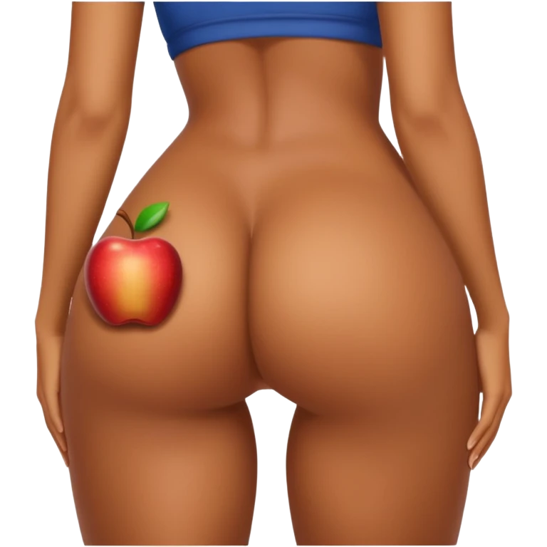 Wasain baddy with an apple bottom booty emoji