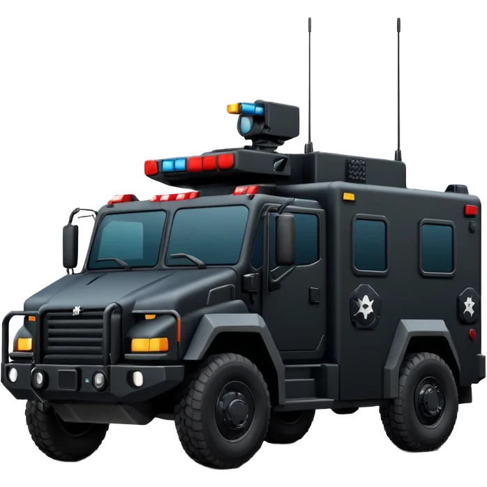 Need a SWAT truck emoji that I can copy and paste with no guns on top emoji