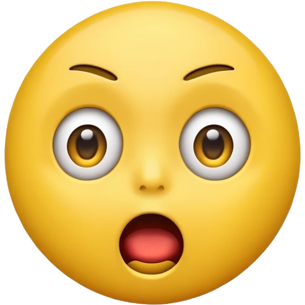 Emoji in shock yellow emoji