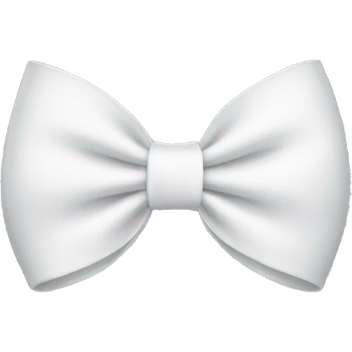 white bow emoji