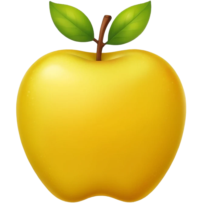 Yellow version of green apple emoji