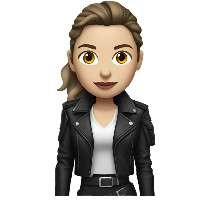 Elon musk as a hit woman emoji