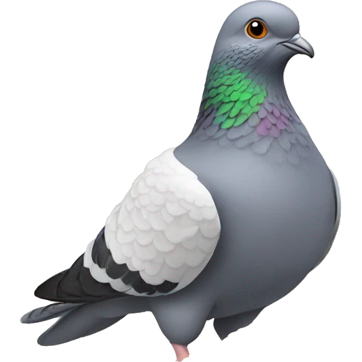 Pigeons picking grains  emoji